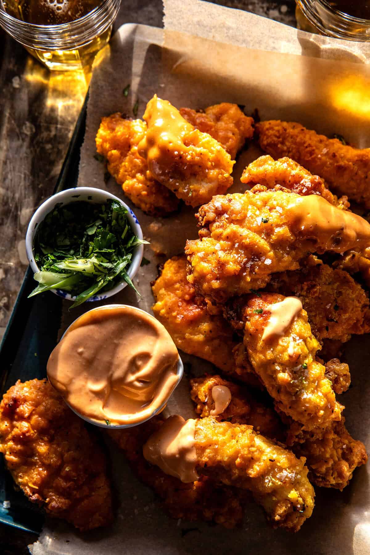 Crispy Turmeric Chicken Tenders | halfbakedharvest.com
