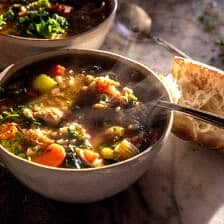 Crockpot Hearty Chicken and Rice Soup | halfbakedharvest.com