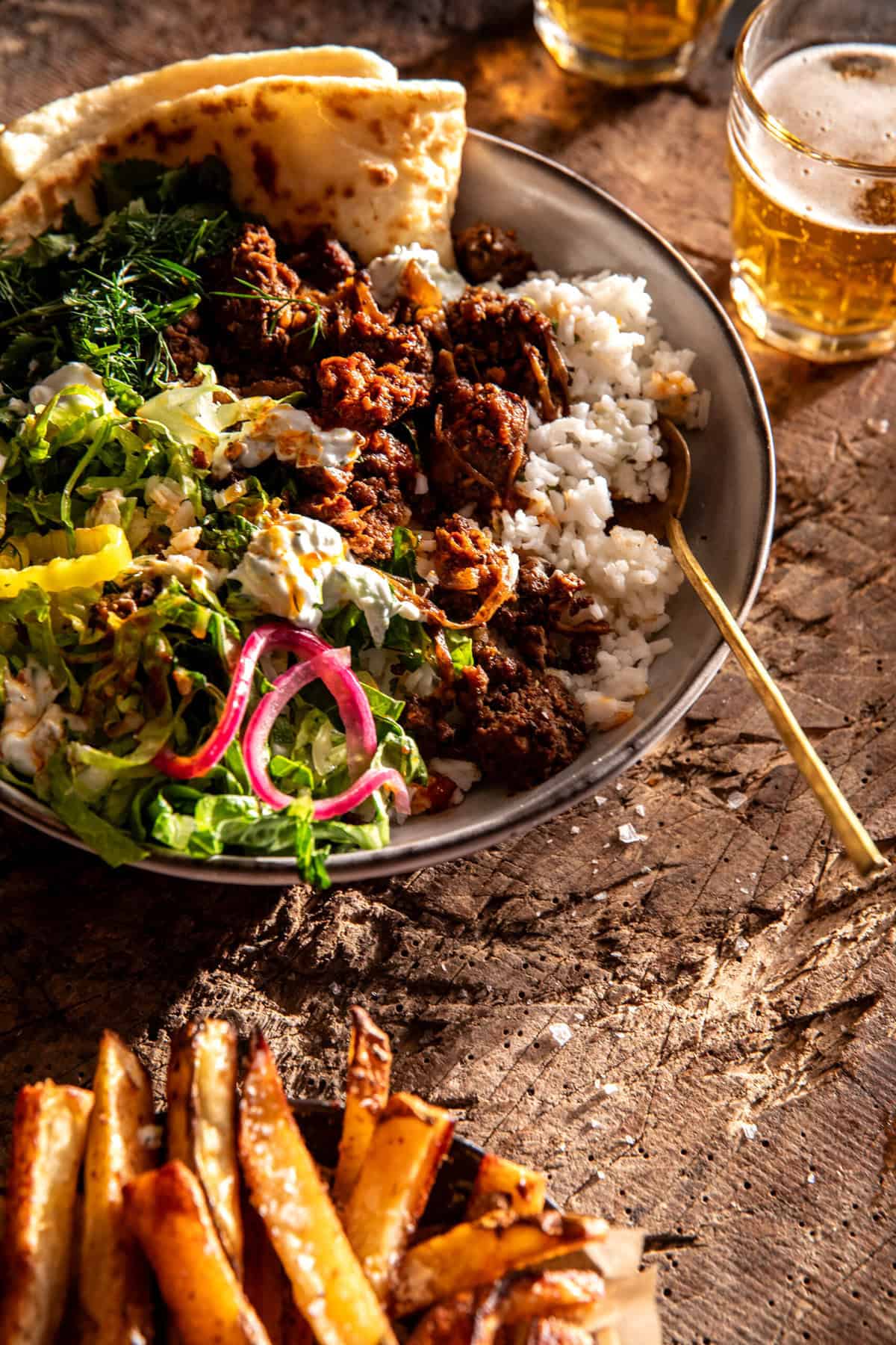 25 Minute Tzatziki Gyro Rice Bowls | halfbakedharvest.com