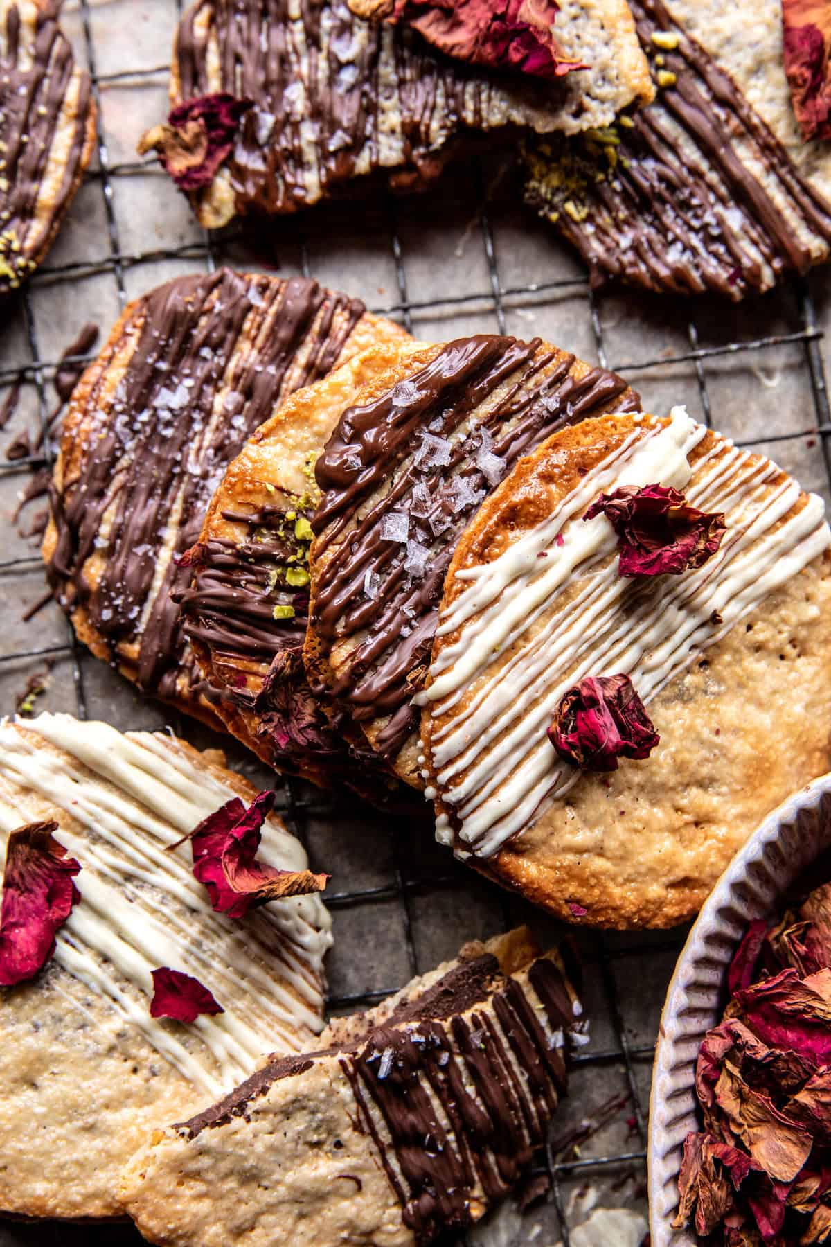 5 Ingredient Salted Chocolate Lace Cookies | halfbakedharvest.com