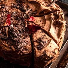 Brown Butter Banana Cake with Chocolate Caramel Frosting | halfbakedharvest.com