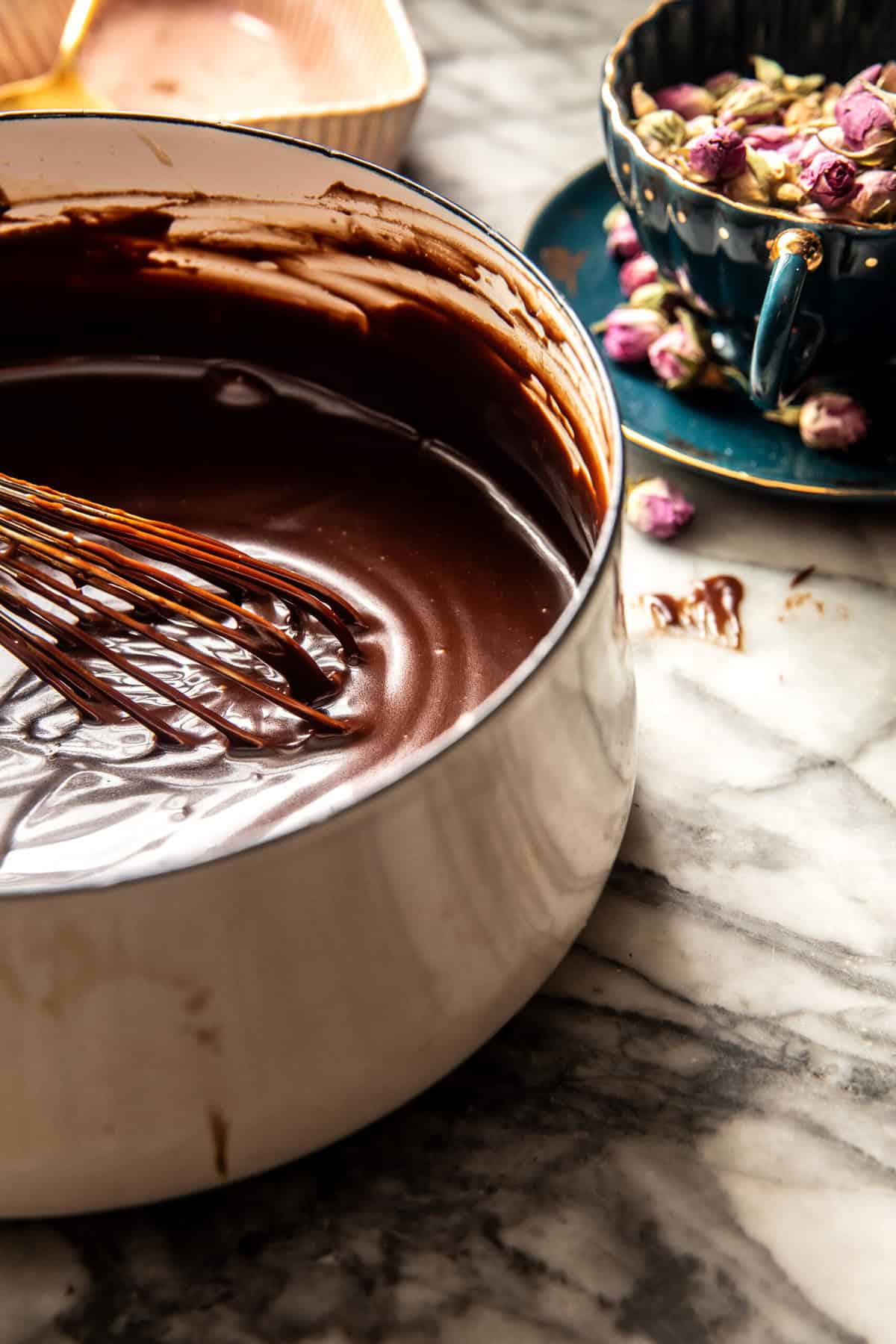 Brown Butter Banana Cake with Chocolate Caramel Frosting | halfbakedharvest.com