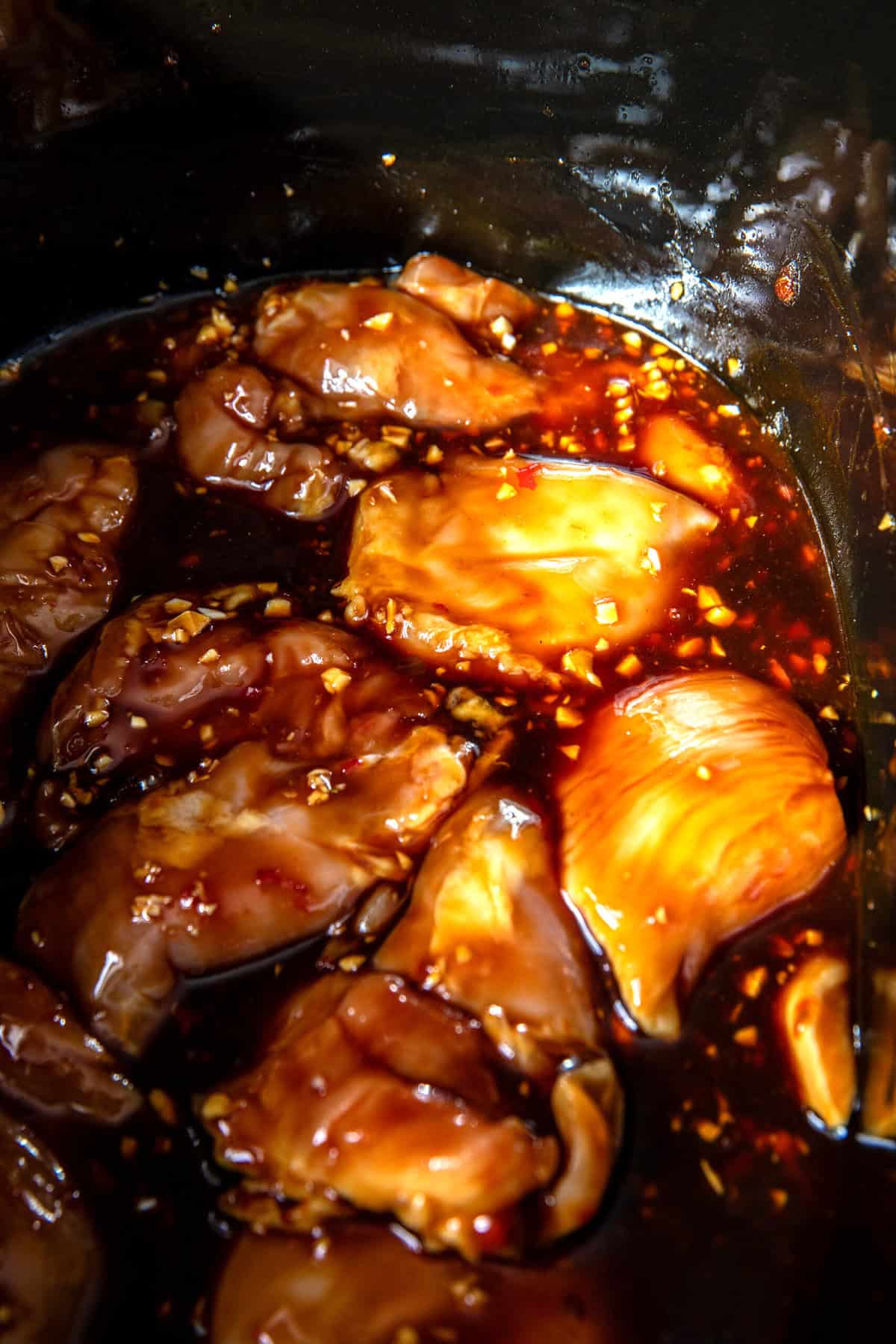 Crockpot Honey Garlic Chicken | halfbakedharvest.com