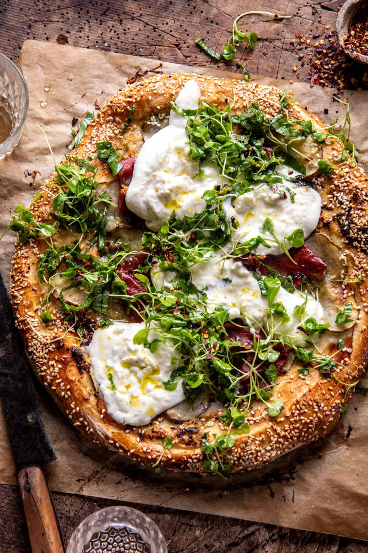 Potato Prosciutto Burrata Pizza | halfbakedharvest.com