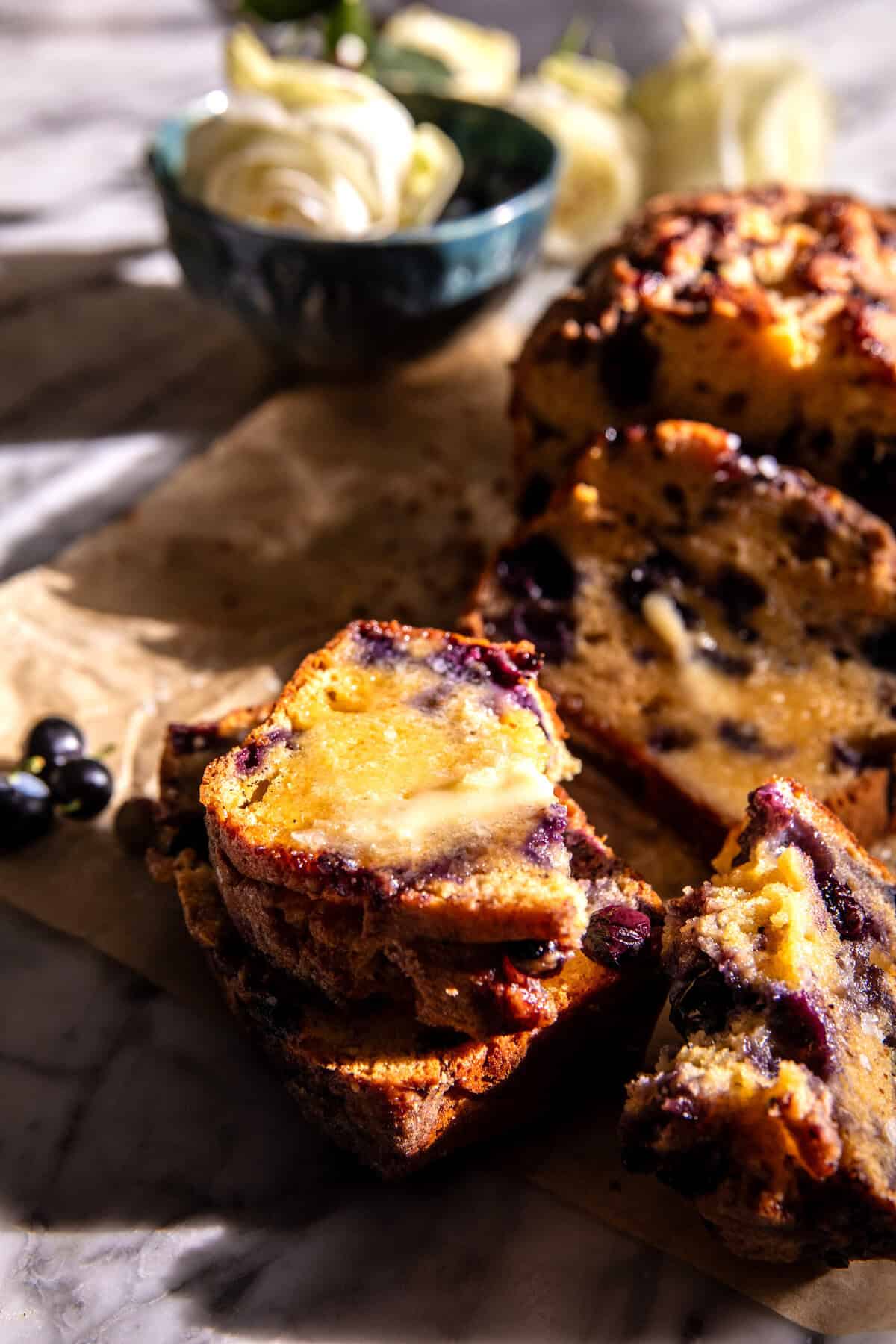 Blueberry Muffin Bread | halfbakedharvest.com