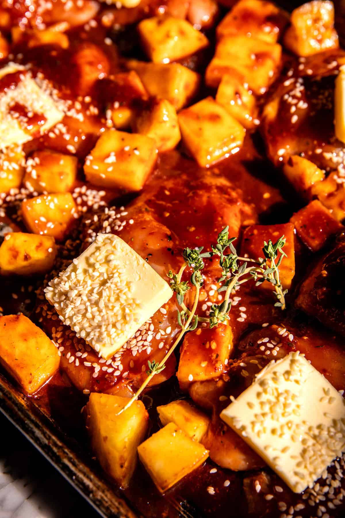 Chipotle Pineapple Chicken with Bang Bang Sauce | halfbakedharvest.com