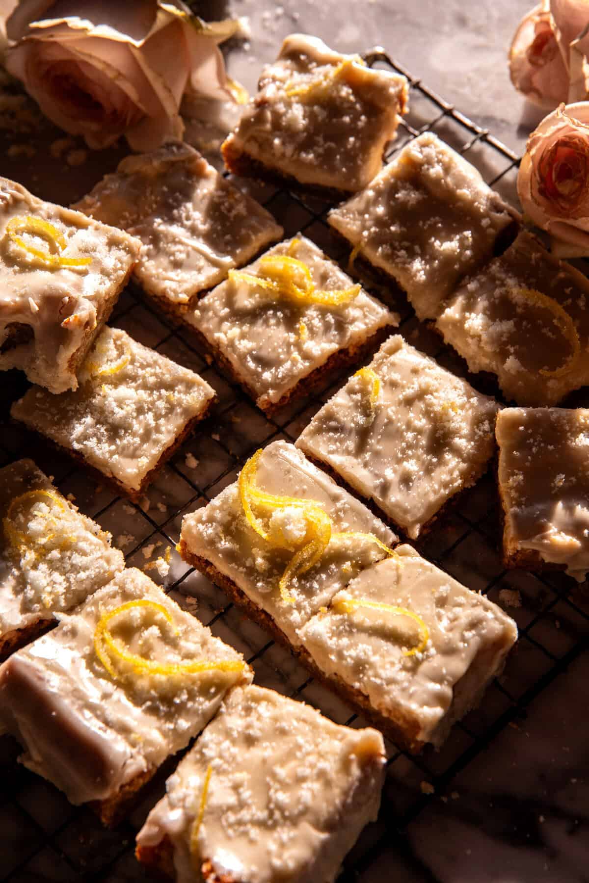 Crinkle Top Lemon Blondies | halfbakedharvest.com