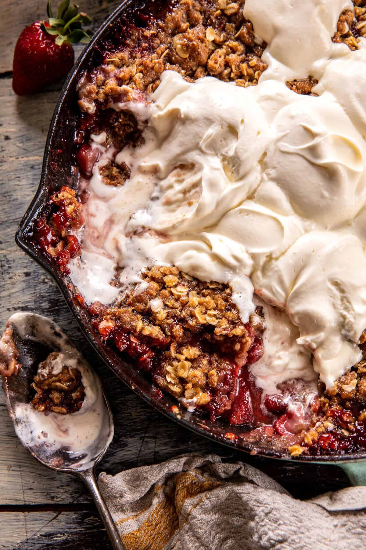 Strawberry Oatmeal Cookie Cobbler | halfbakedharvest.com