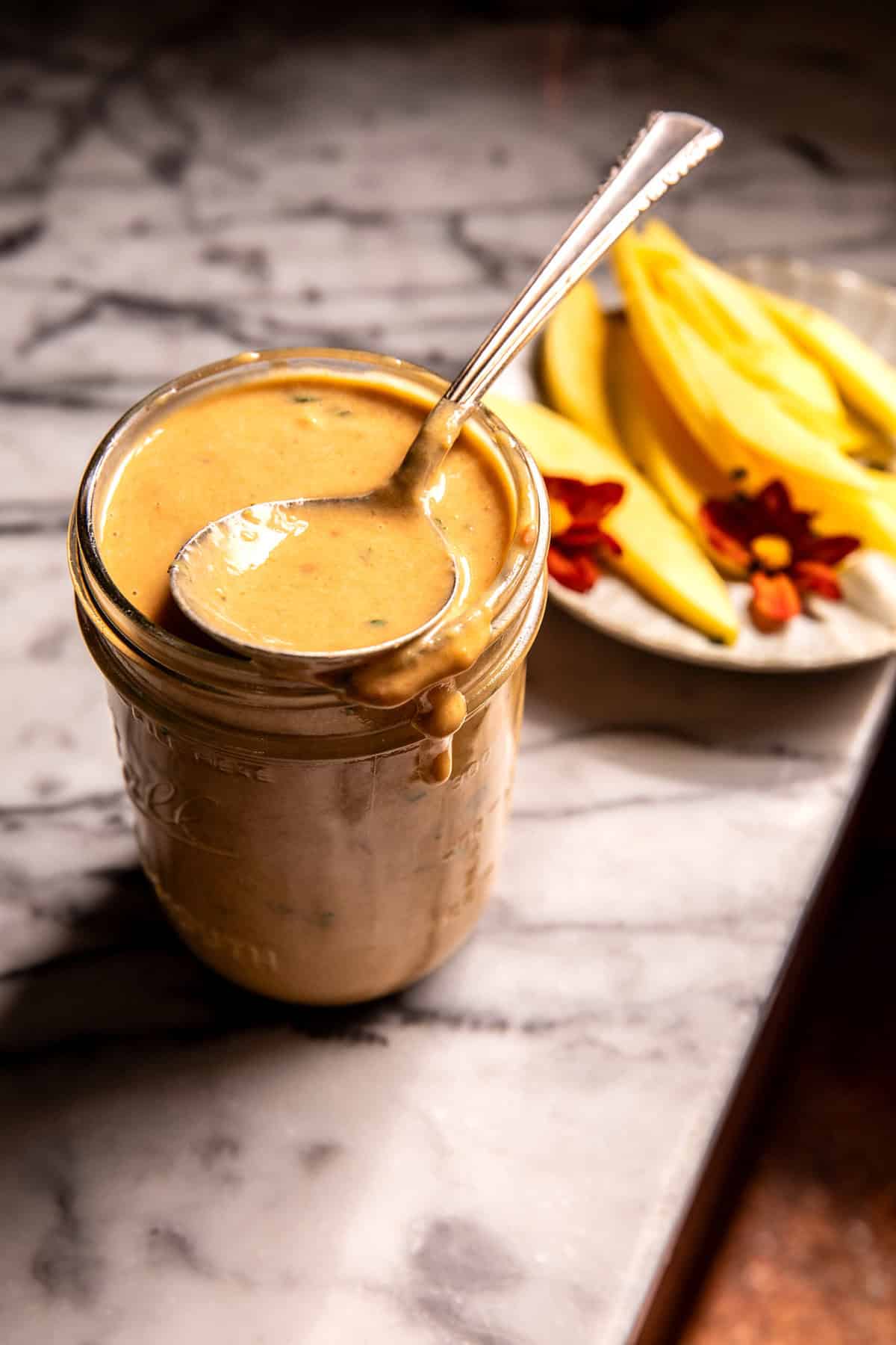 Chili Mango Peanut Chicken Salad | halfbakedharvest.com