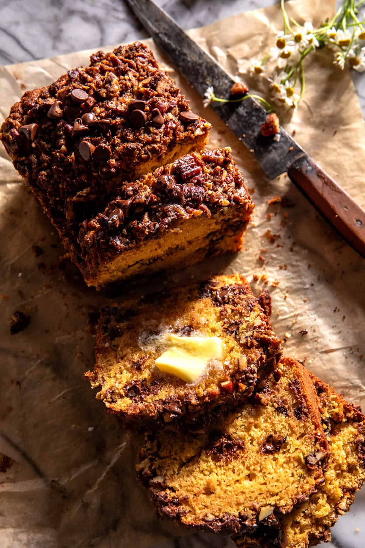 Chocolate Chip Zucchini Pecan Bread | halfbakedharvest.com