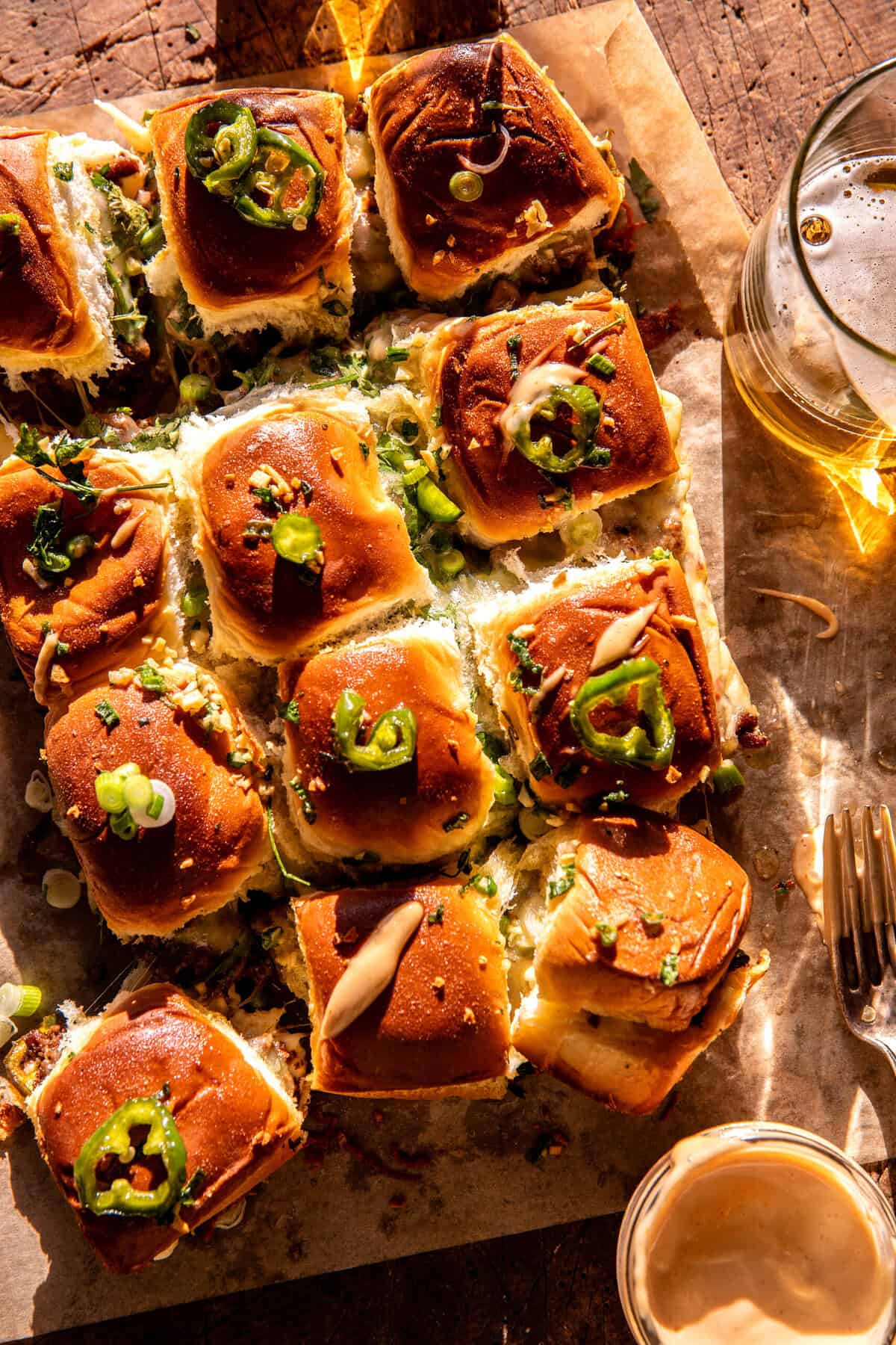 Jalapeno Pepper Jack Cheeseburger Sliders | halfbakedharvest.com