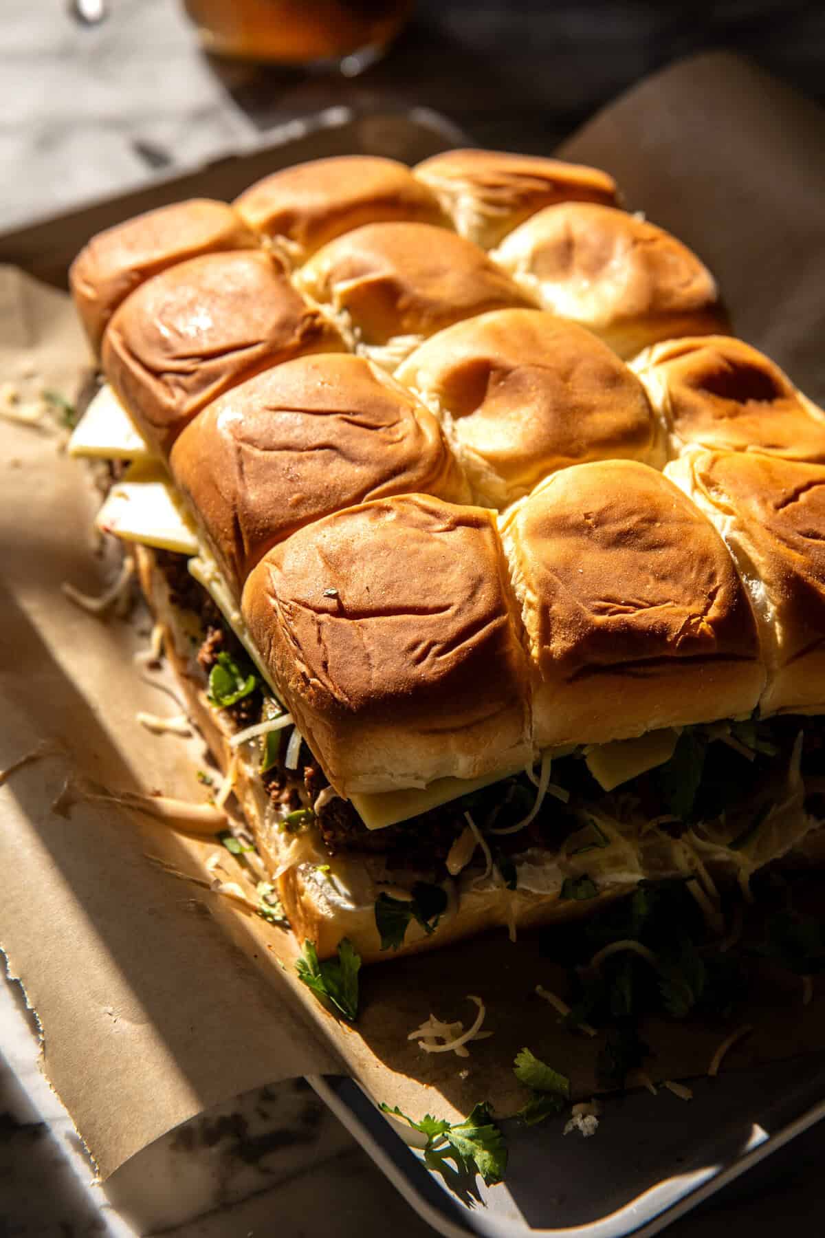 Jalapeno Pepper Jack Cheeseburger Sliders | halfbakedharvest.com