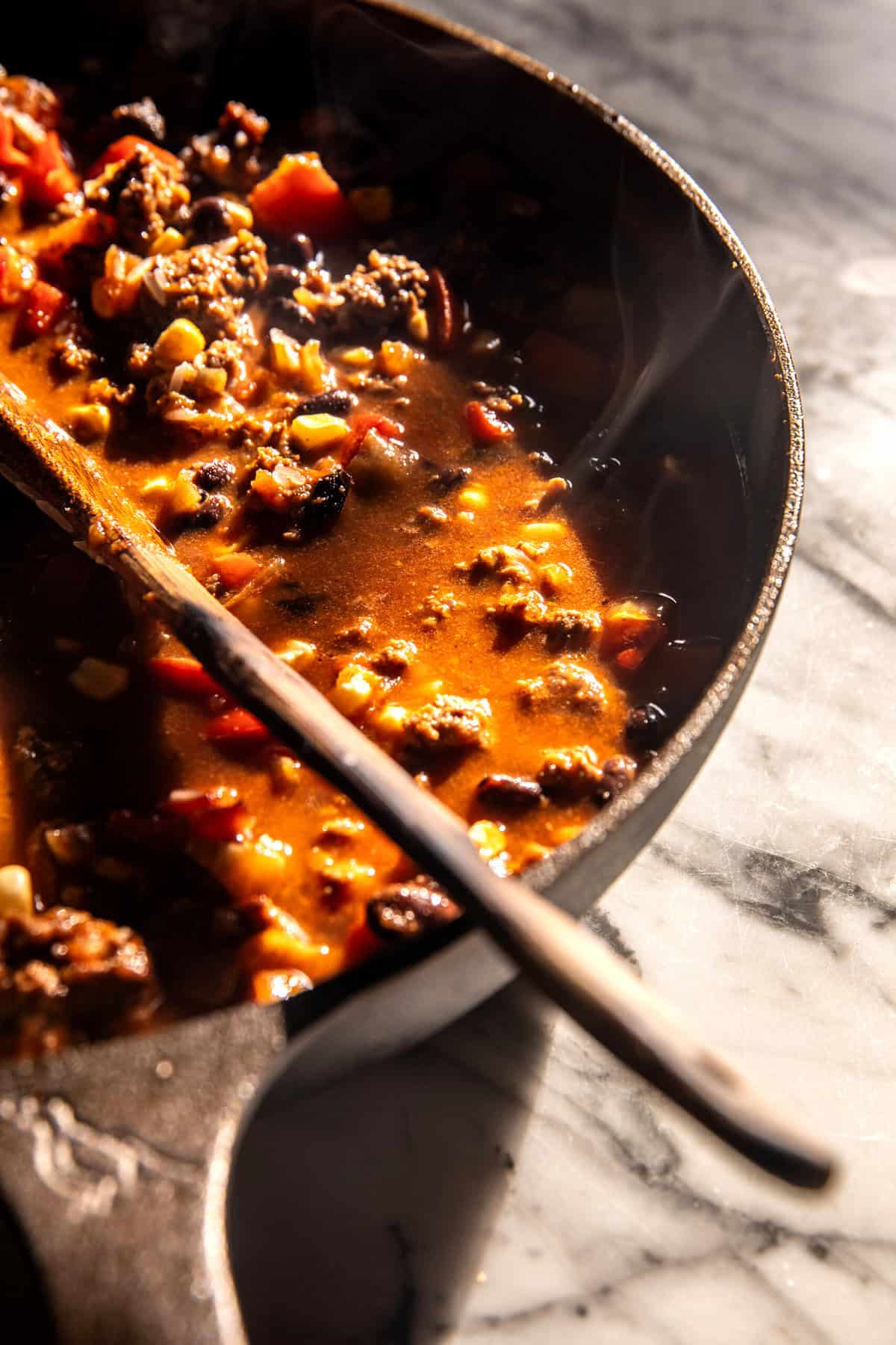 Skillet Mexican Beef and Rice | halfbakedharvest.com