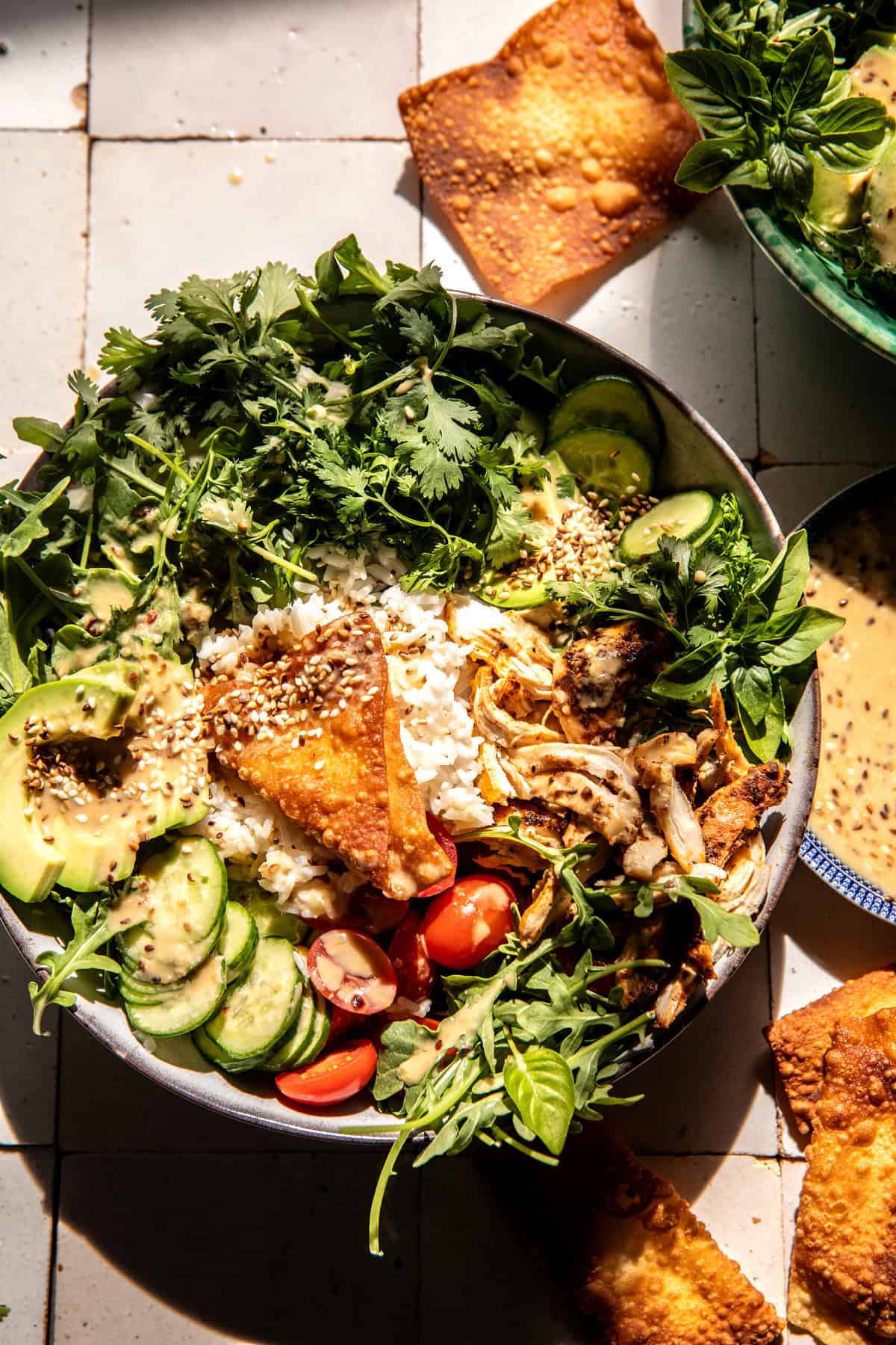 20 Minute Miso Sesame Chicken Bowls | halfbakedharvest.com