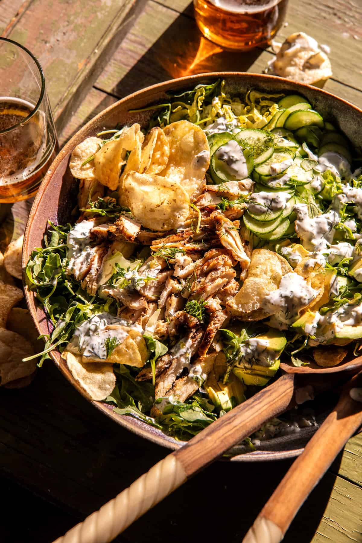 Dill Pickle Salt and Vinegar Chicken Salad - halfbakedharvest.com