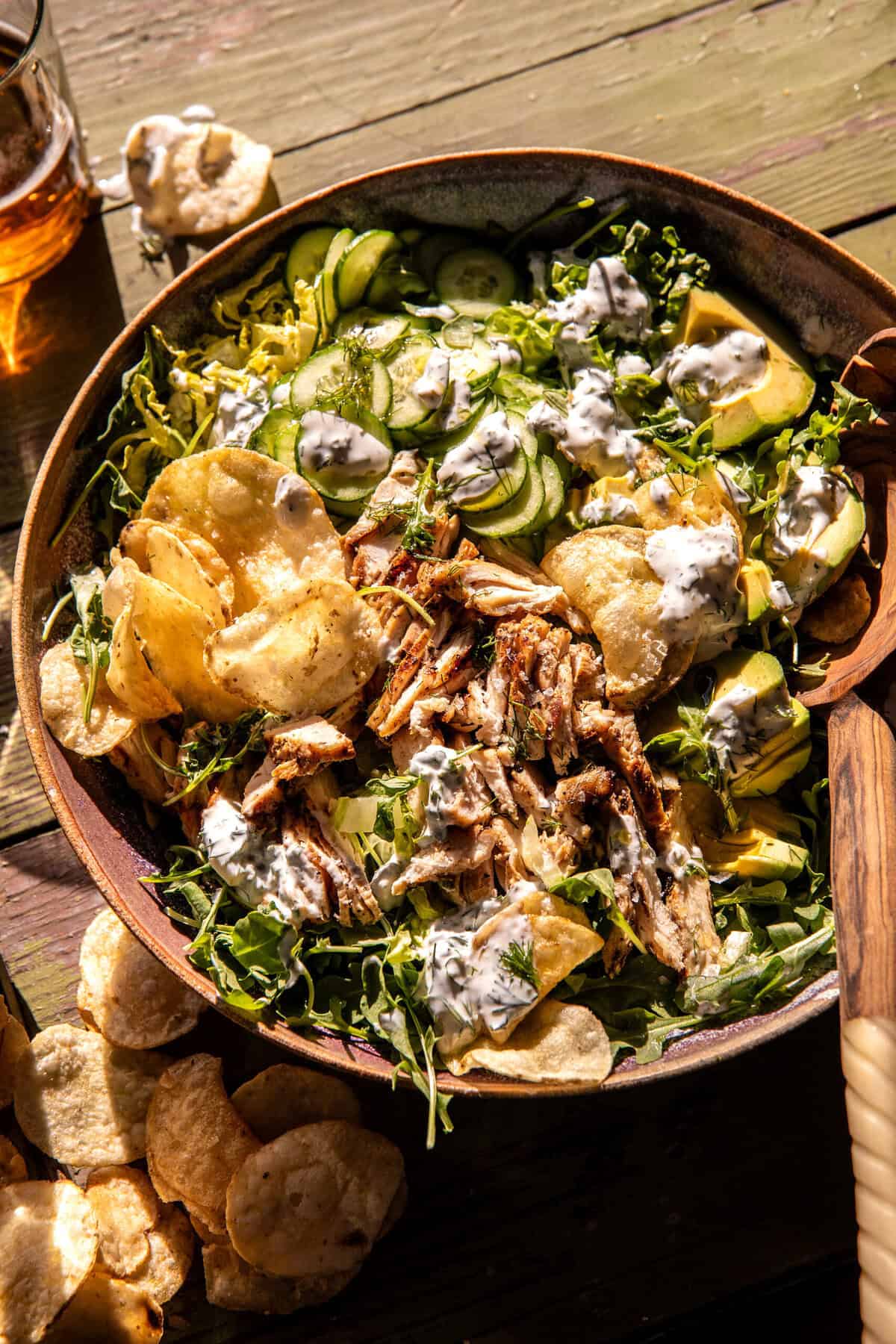 Dill Pickle Salt and Vinegar Chicken Salad - halfbakedharvest.com