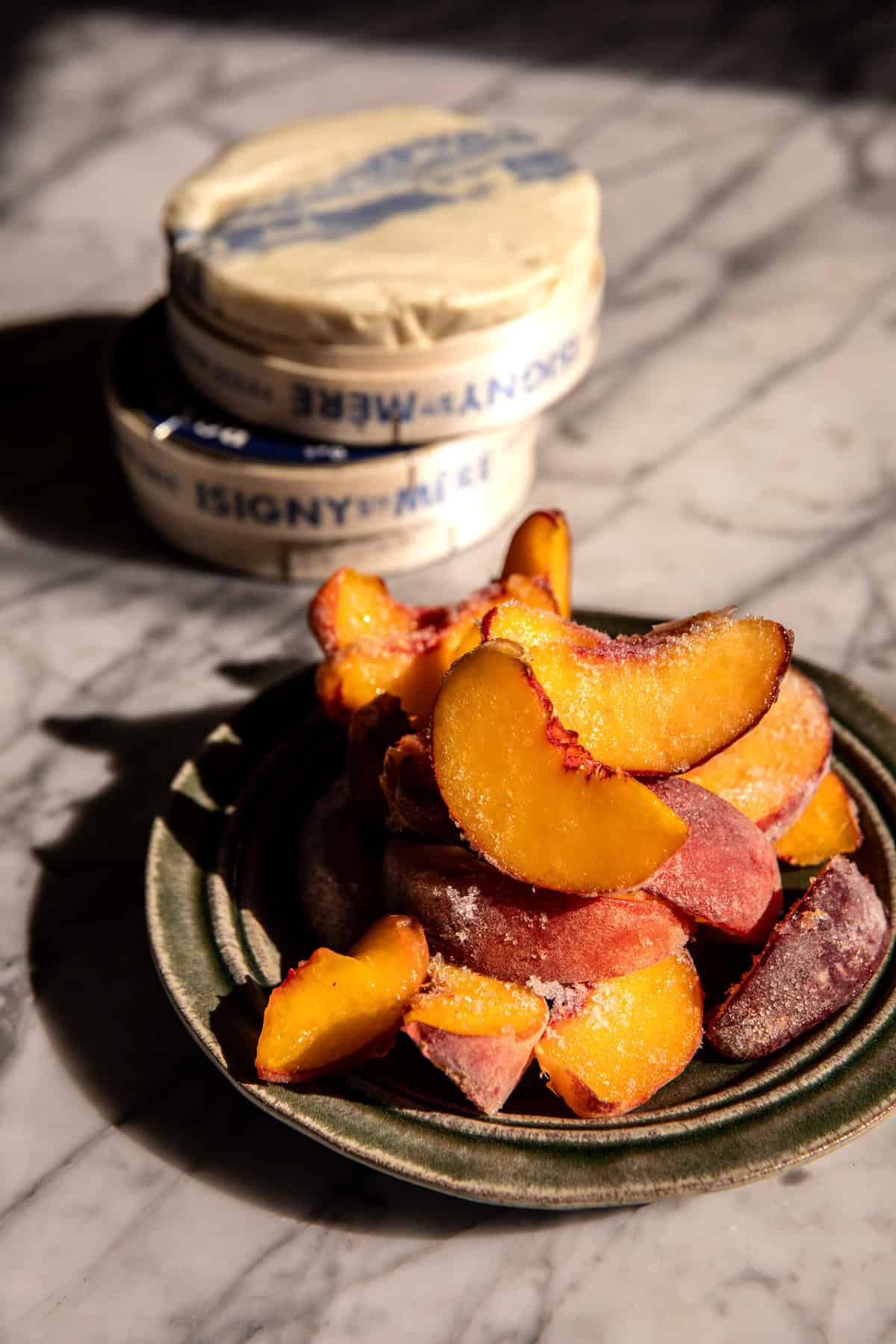 Prosciutto-Wrapped Peach Baked Brie in Pastry | halfbakedharvest.com