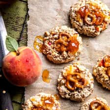 6 Ingredient Peach Magic Cookies | halfbakedharvest.com