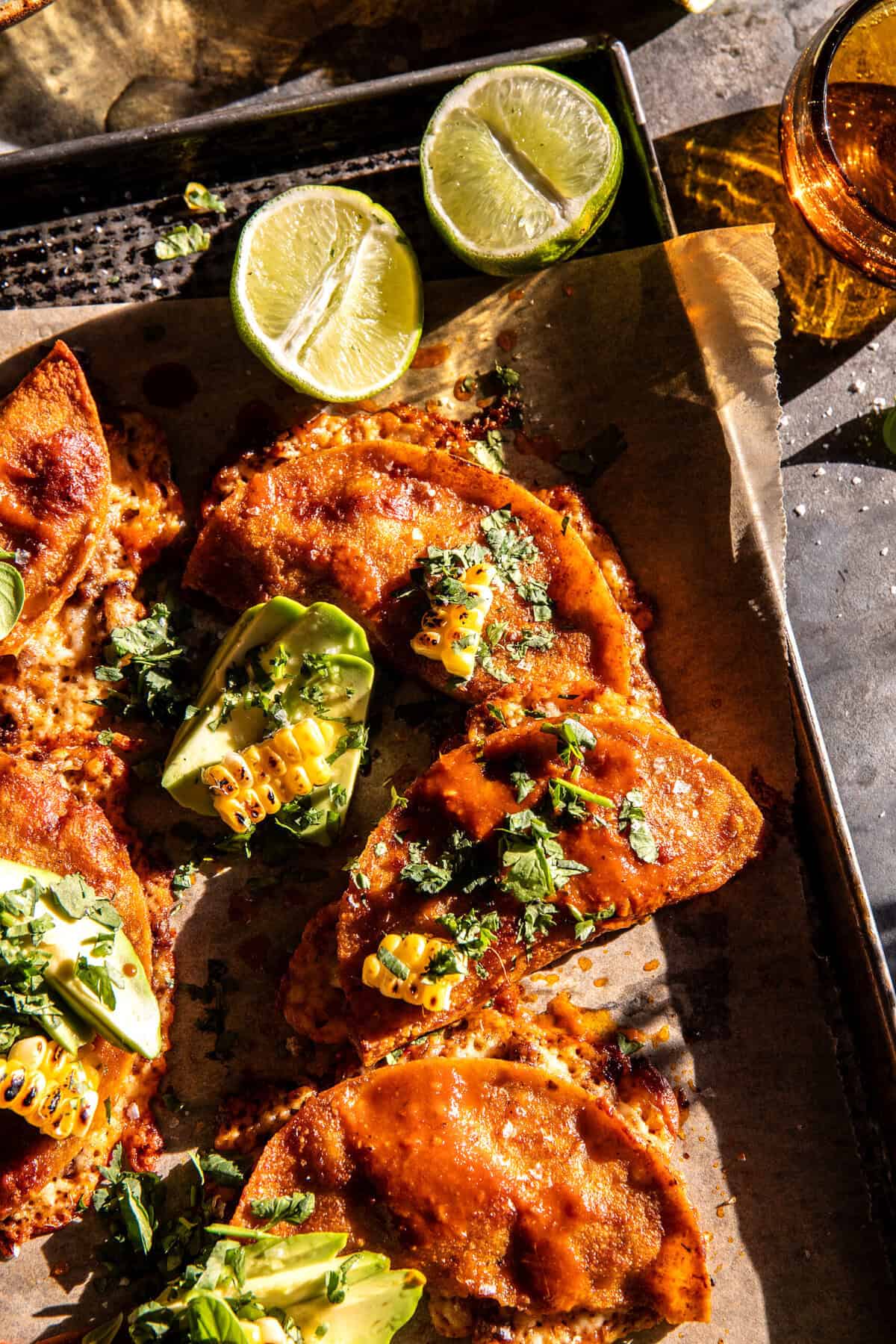 Baked Chipotle Beef and Melted Cheese Tacos | halfbakedharvest.com