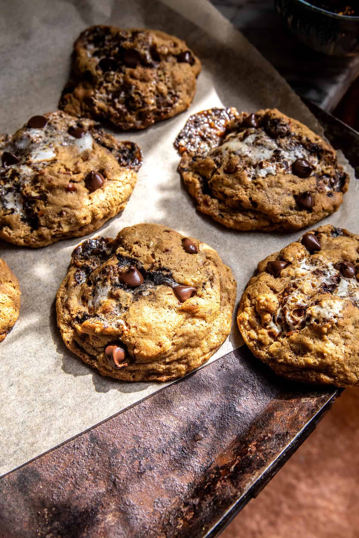 Toasted Marshmallow Mashup Cookies | halfbakedharvest.com