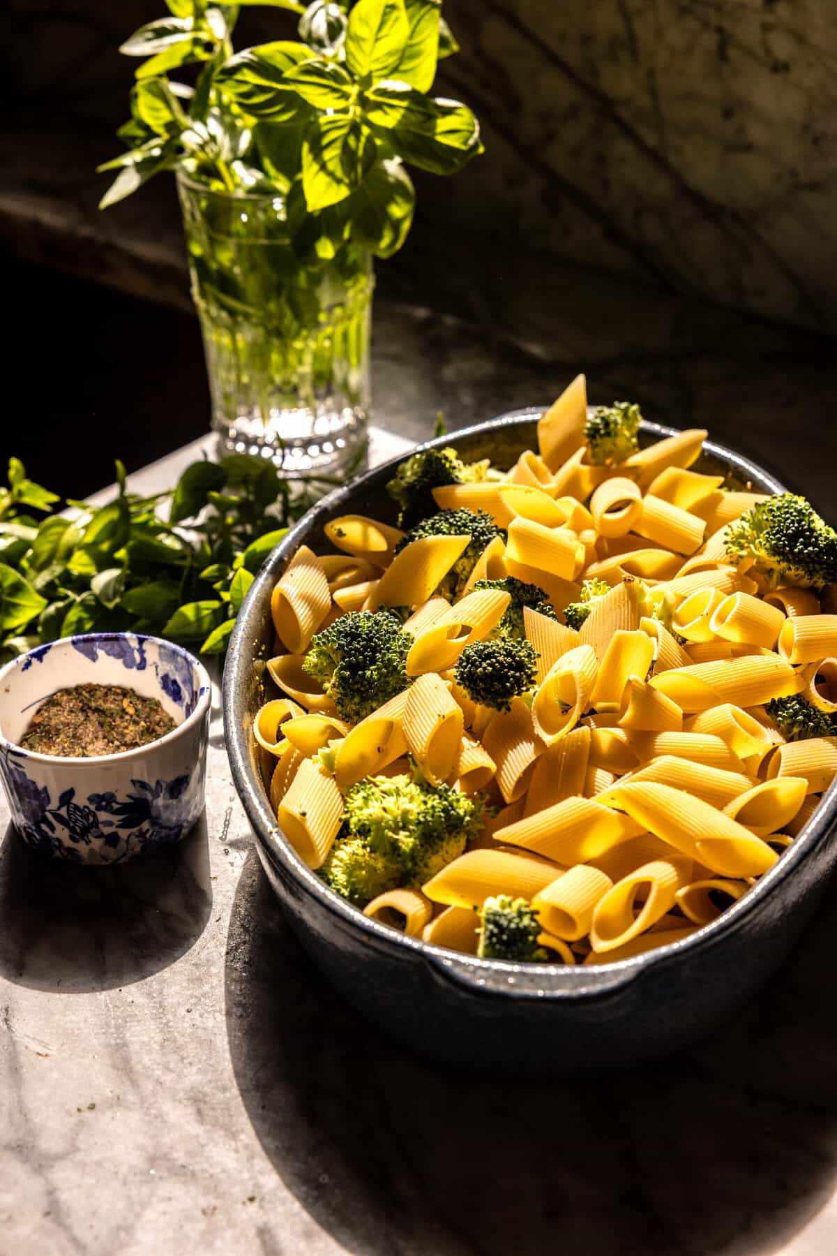 Dump and Bake Chicken Alfredo Noodle Casserole | halfbakedharvest.com