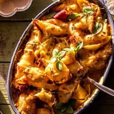 Mix and Bake Pumpkin Gouda Shells | halfbakedharvest.com