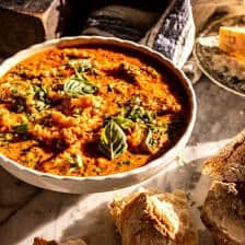 One Pot Creamy Italian Lasagna Soup | halfbakedharvest.com