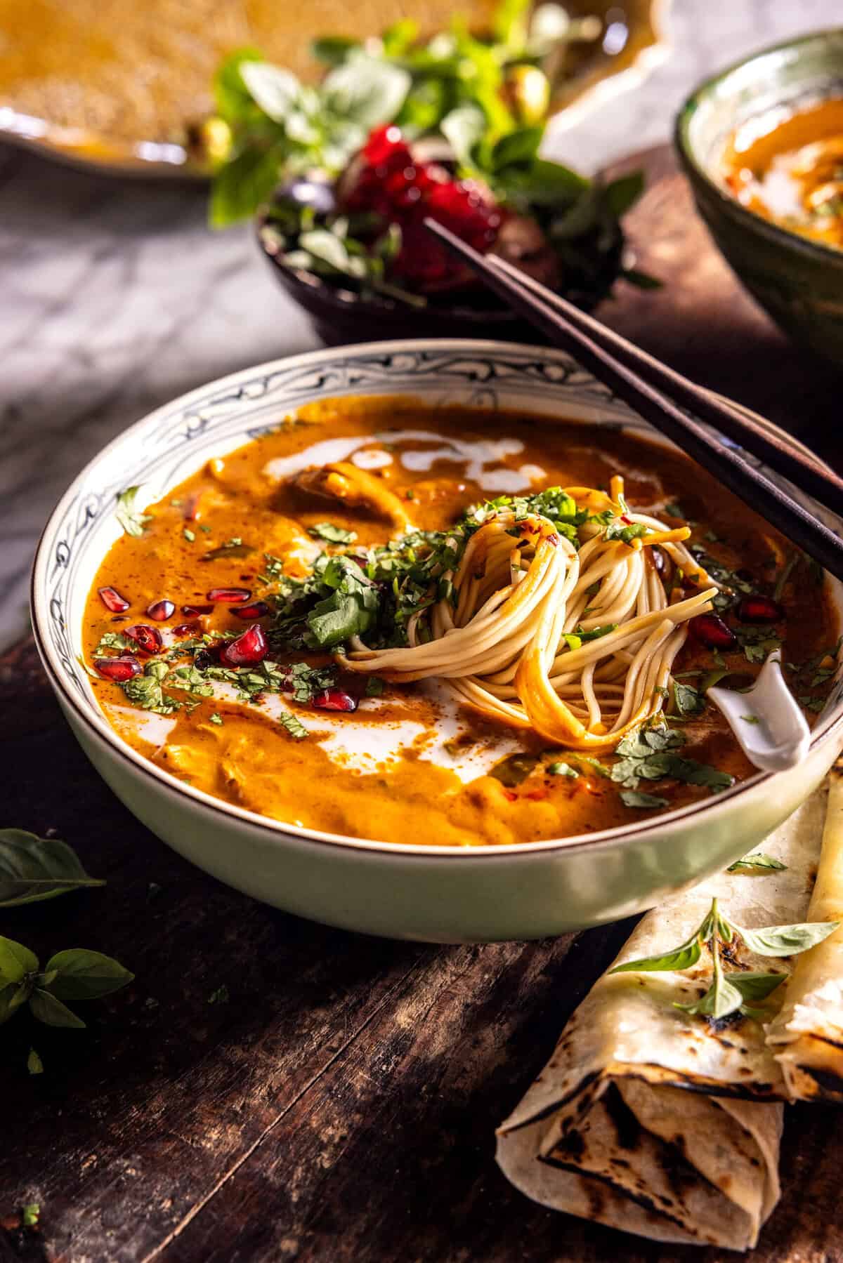 Thai Red Curry Chicken Noodle Soup | halfbakedharvest.com