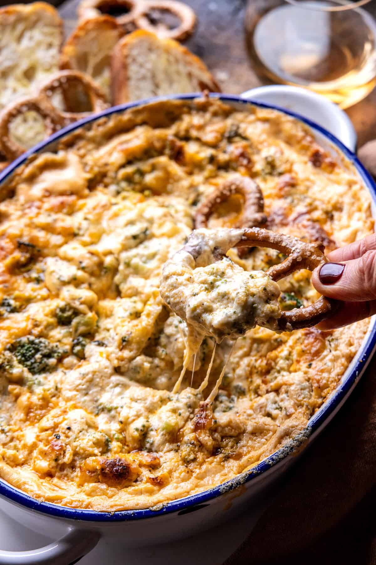 Broccoli Cheddar Dip | halfbakedharvest.com