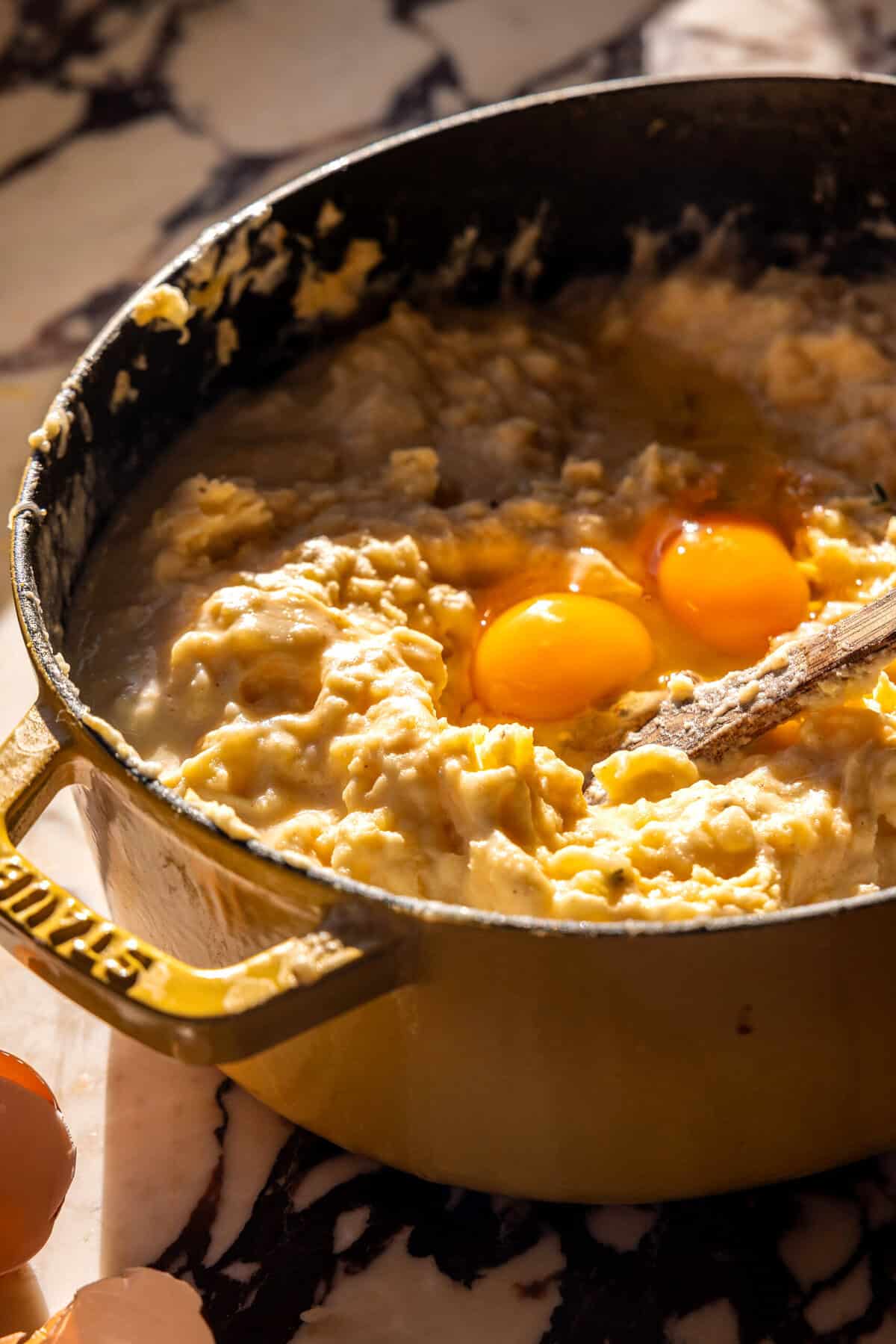 Cheesy Mashed Potato Casserole | halfbakedharvest.com