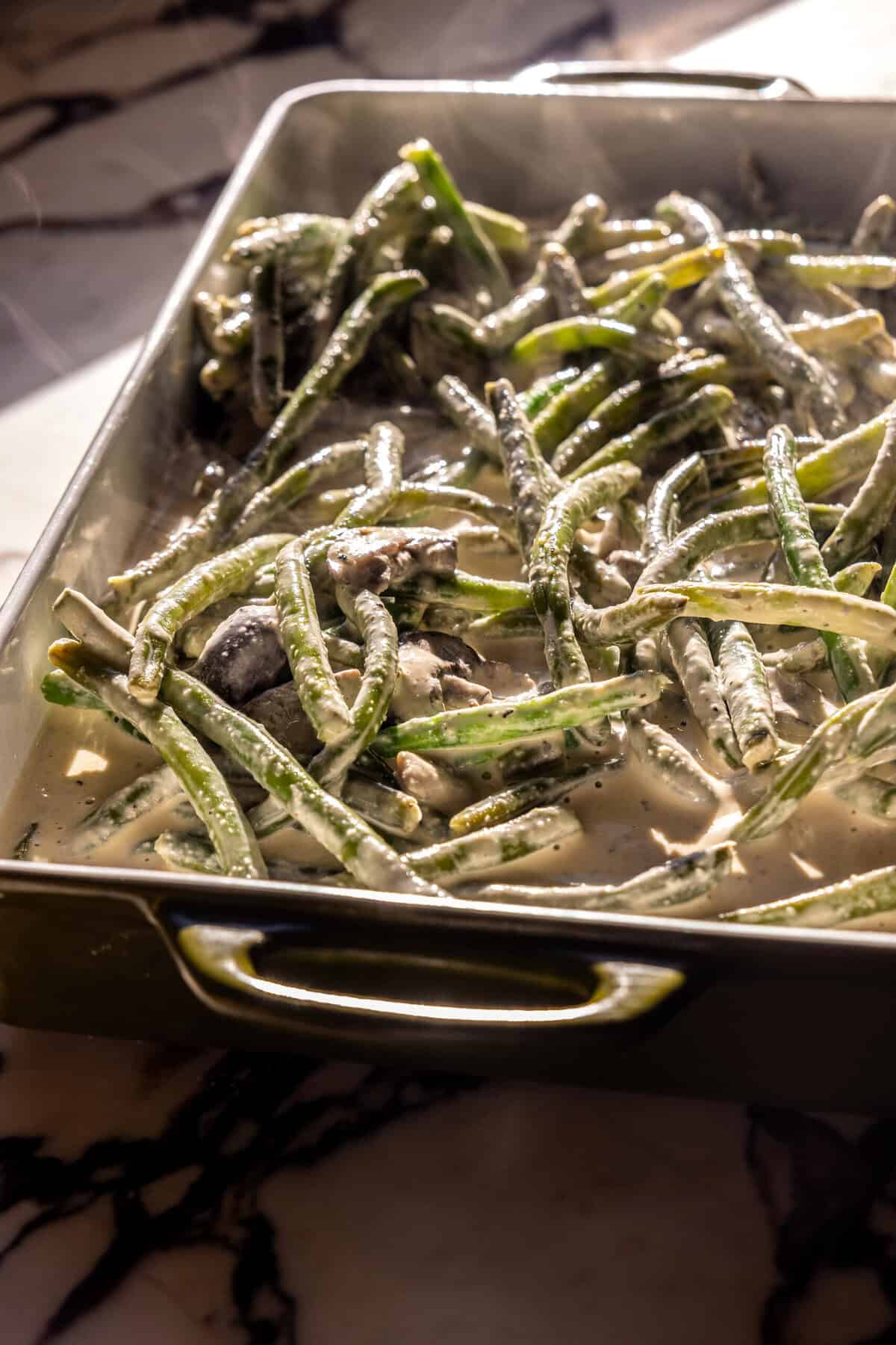 Crockpot Green Bean Casserole | halfbakedharvest.com