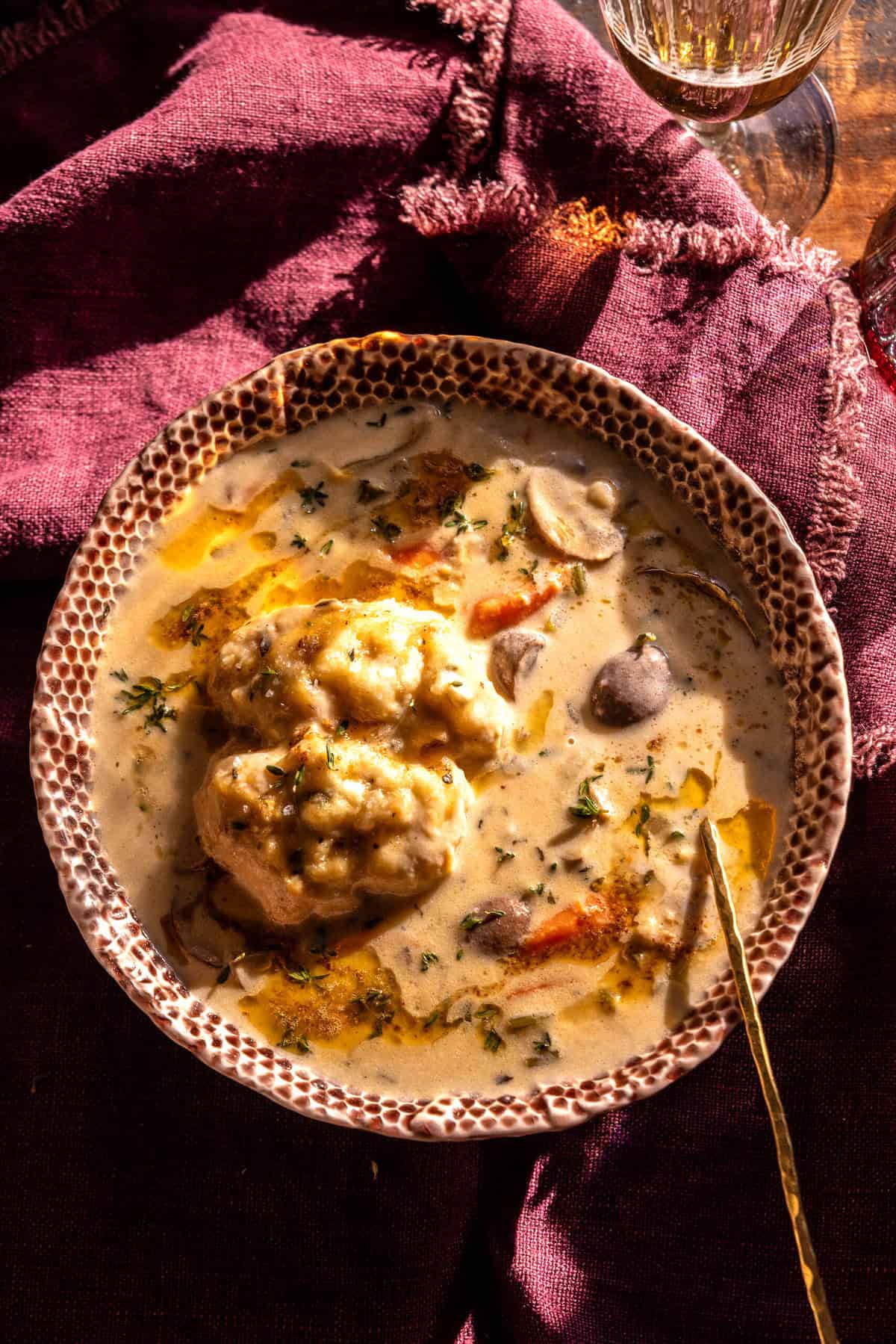 One Pot Creamy Vegetable Dumpling Soup | halfbakedharvest.com