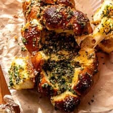 Easy Pull Apart Garlic Butter Challah Bread | halfbakedharvest.com