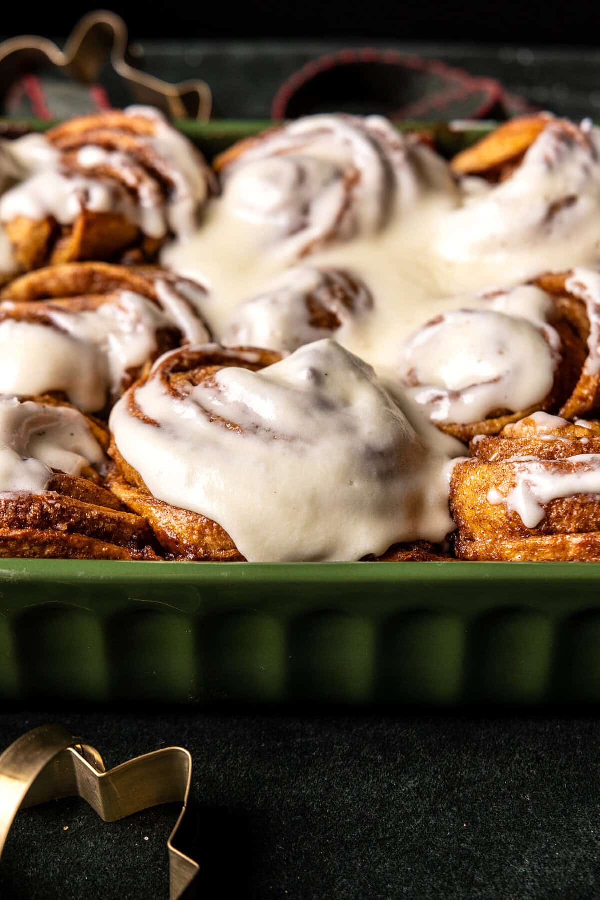 Frosted Gingerbread Cinnamon Rolls | halfbakedharvest.com