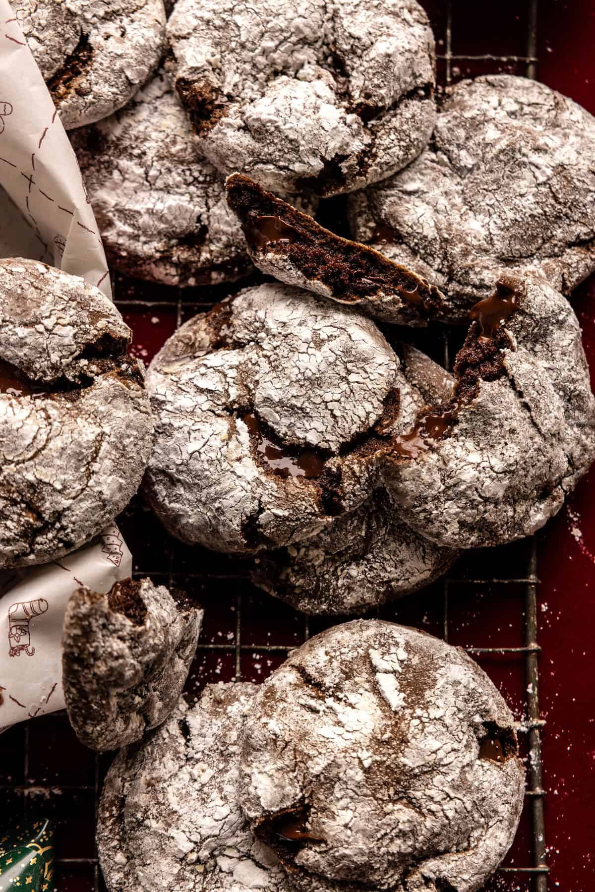 Gooey Chocolate Crinkle Cookies | halfbakedharvest.com