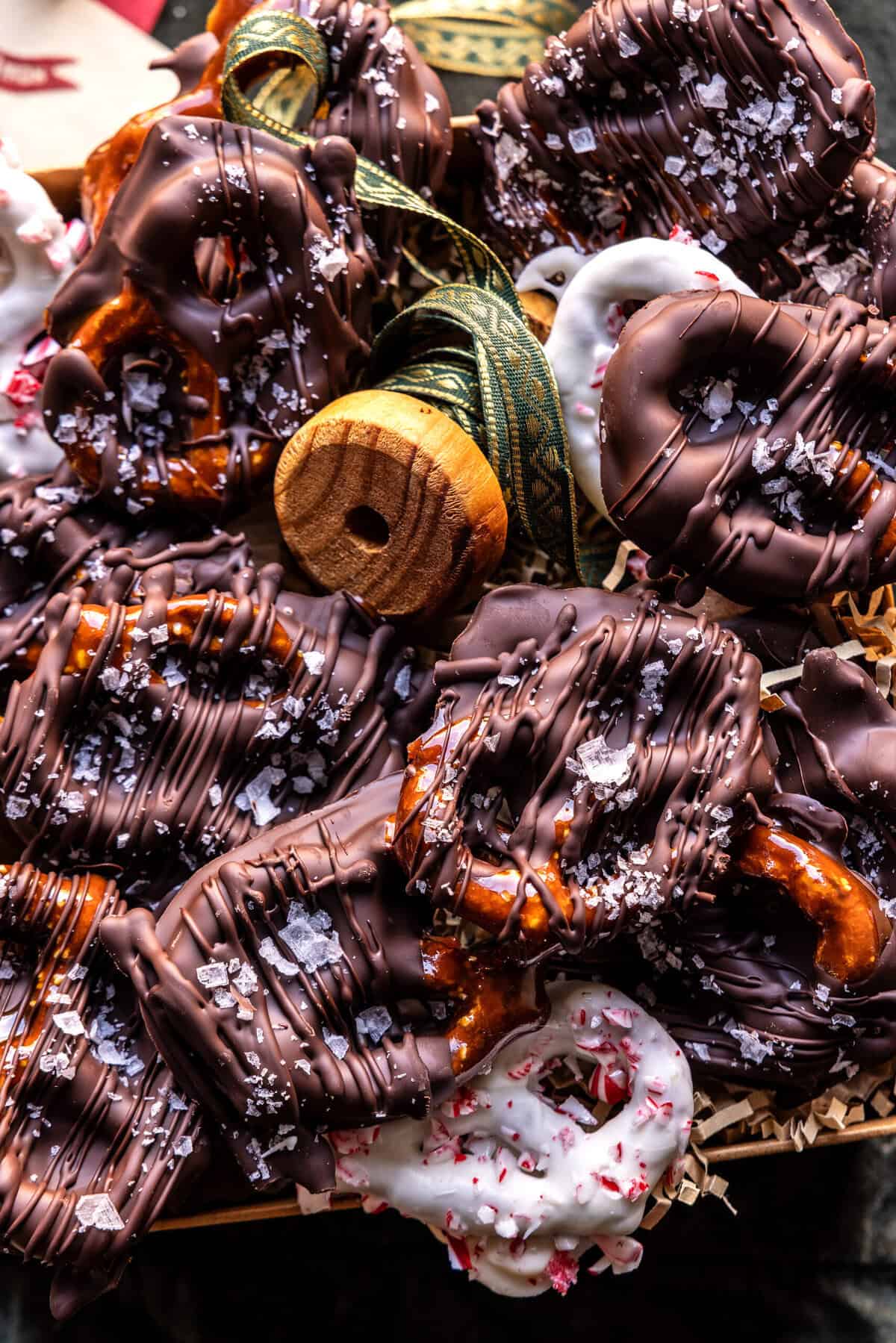 Salted Caramel Brulee Chocolate Pretzels | halfbakedharvest.com