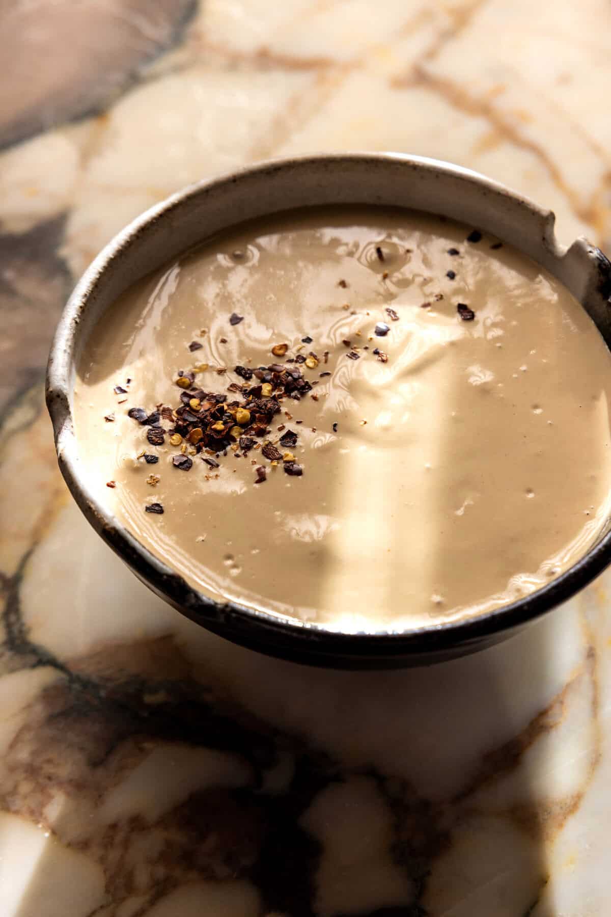 Mean Green Salad with Tahini Miso Dressing | halfbakedharvest.com