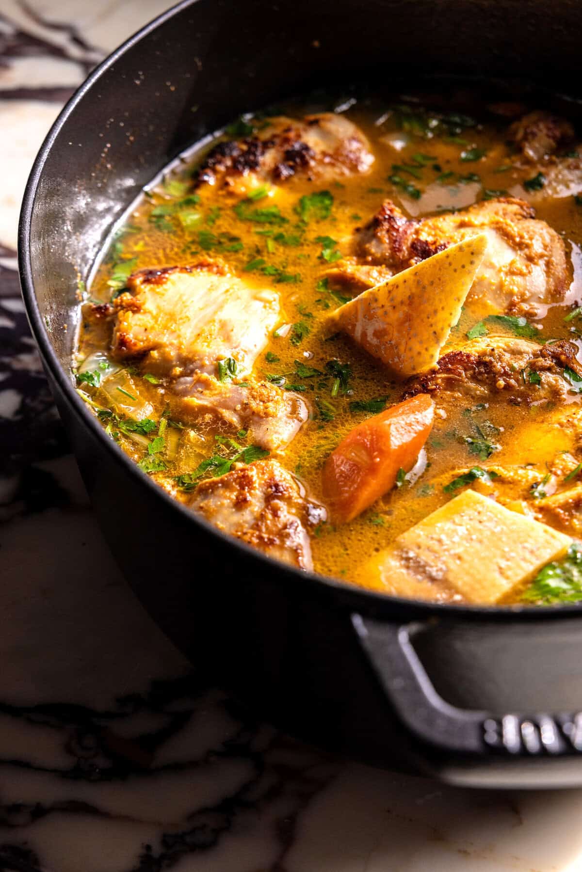 One Pot Mustard Chicken and Orzo | halfbakedharvest.com