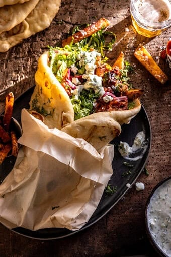 Sheet Pan Greek Chicken Pitas | halfbakedharvest.com