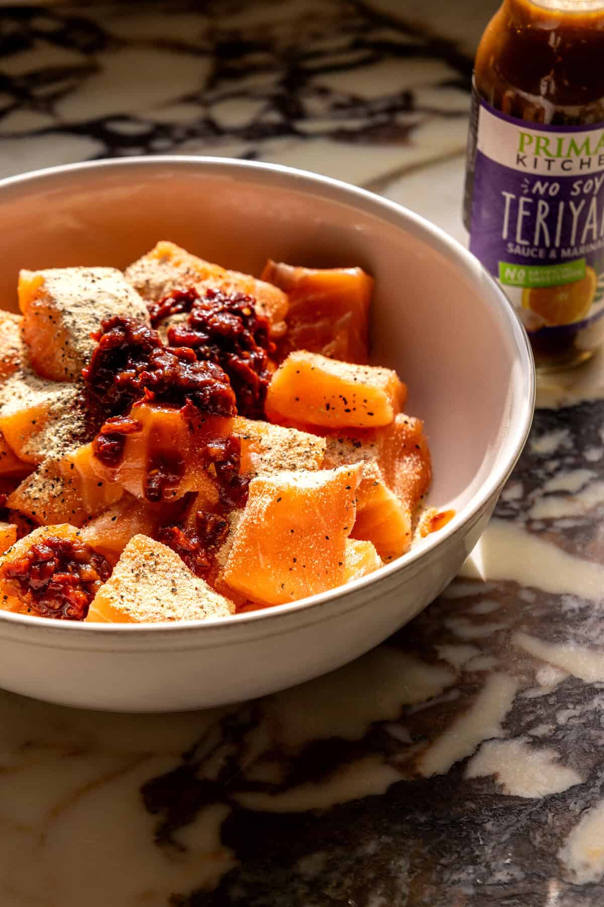 Chipotle Teriyaki Salmon Bowls with Creamy Green Sauce | halfbakedharvest.com