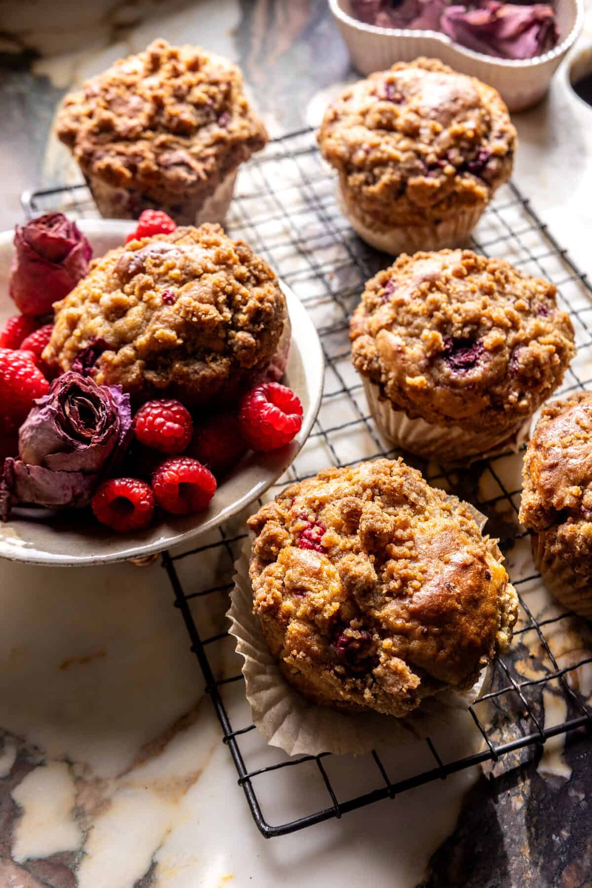 Raspberry Muffins | halfbakedharvest.com