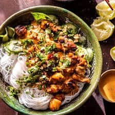 Thai Peanut Chicken Noodle Bowls | halfbakedharvest.com