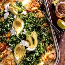 White Chicken Poblano Enchiladas | halfbakedharvest.com