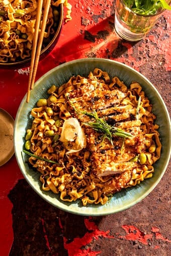 Crispy Chicken Katsu Noodle Bowl | halfbakedharvest.com