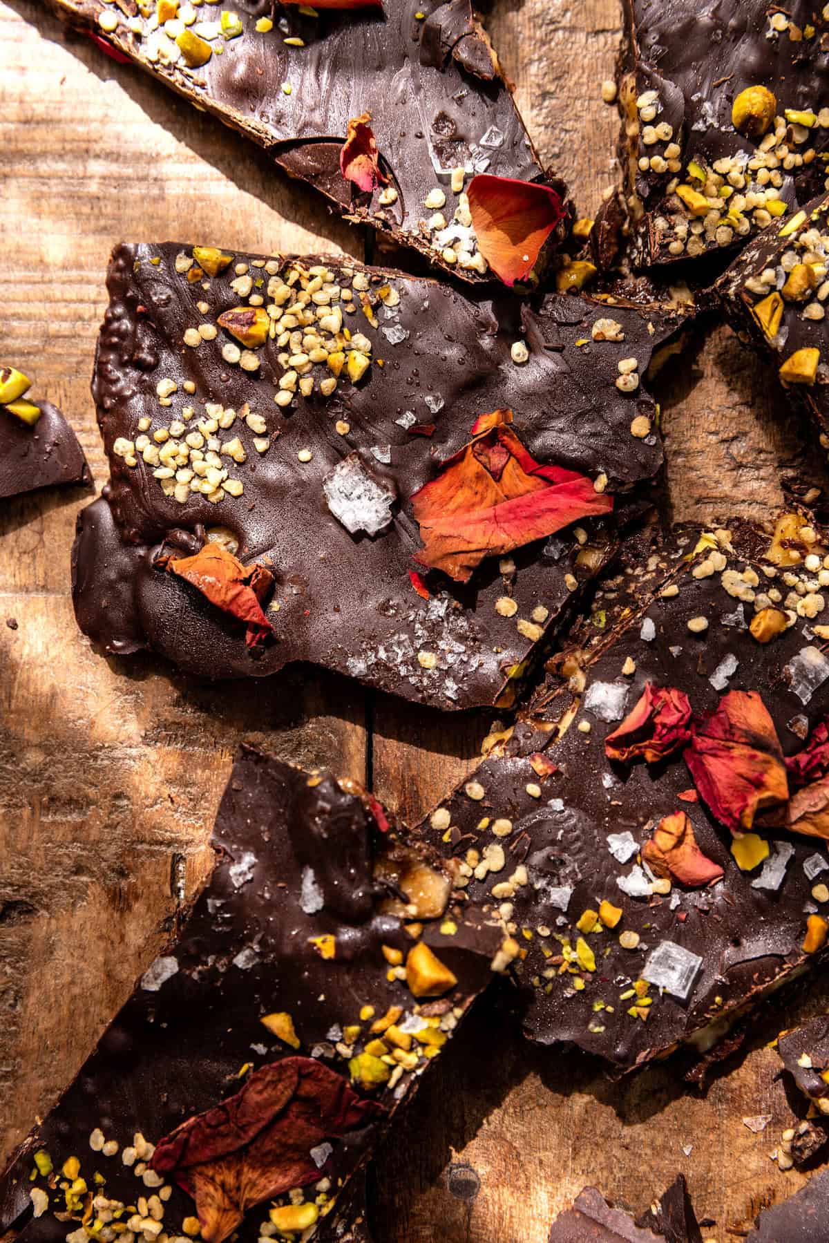 Dark Chocolate Banana Bark with Puffed Quinoa | halfbakedharvest.com