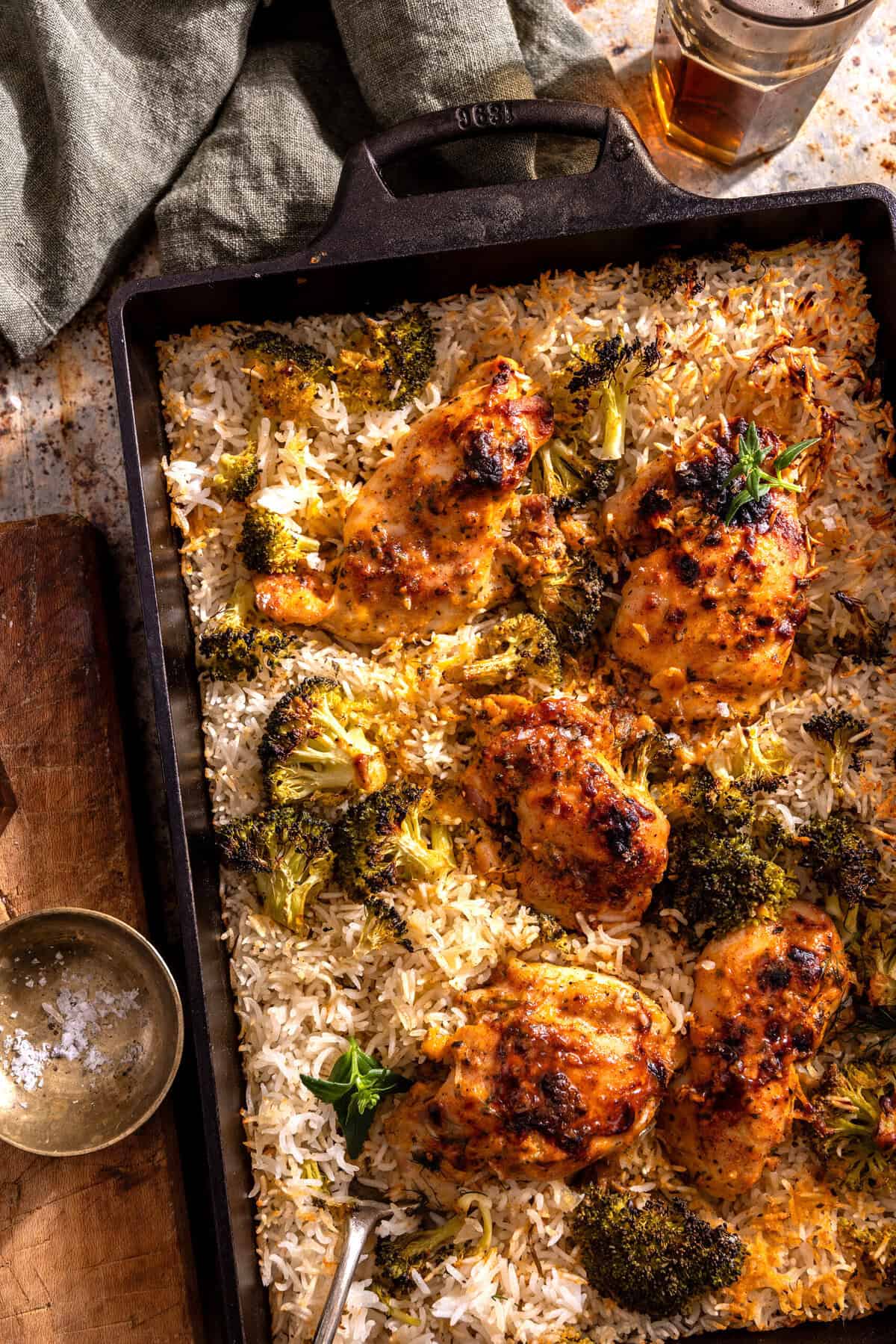One Pan Ranch Cheddar Chicken and Rice | halfbakedharvest.com