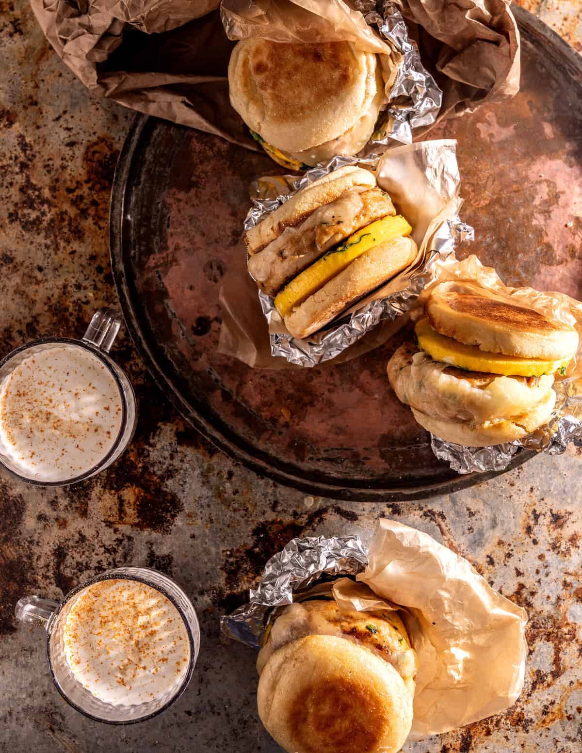 Chicken and Egg Freezer Breakfast Sandwiches | halfbakedharvest.com