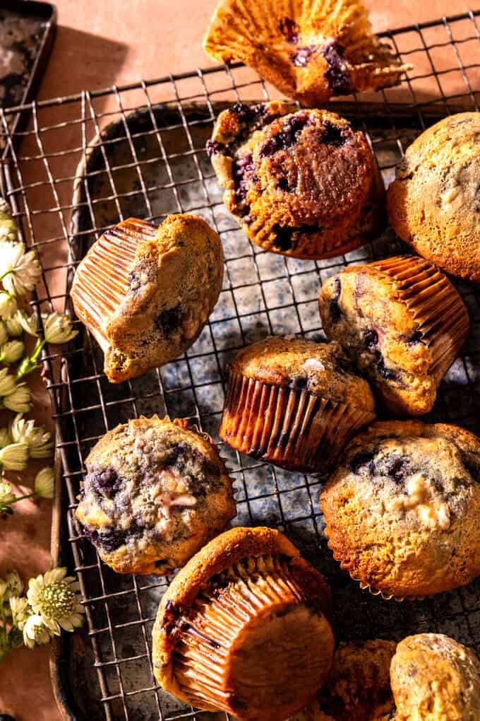 Better Than the Box Moist Blueberry Muffins | halfbakedharvest.com