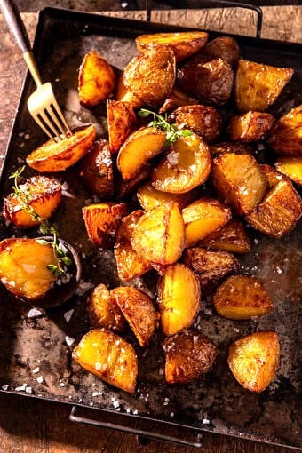Crispy English Roast Potatoes | halfbakedharvest.com