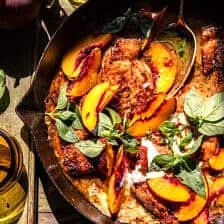 Skillet Peach Chicken with Marsala Pan Sauce | halfbakedharvest.com